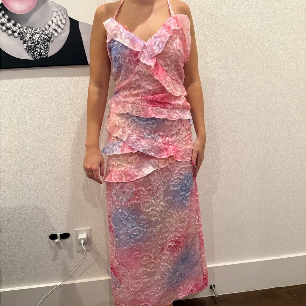 A Classy Chic Boutique Pink and Purple Dress